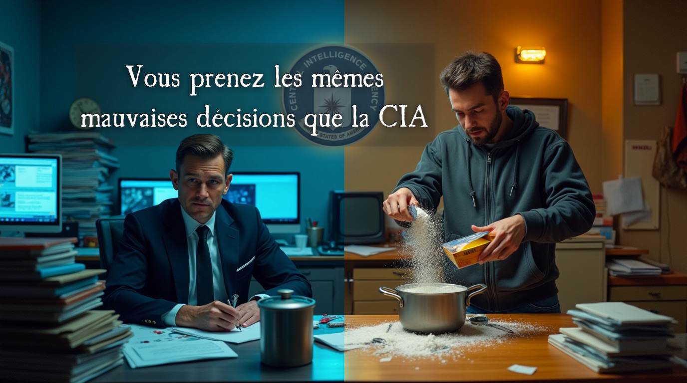 Quand la CIA prend les mêmes mauvaises décisions que vous sans s'en rendre compte.